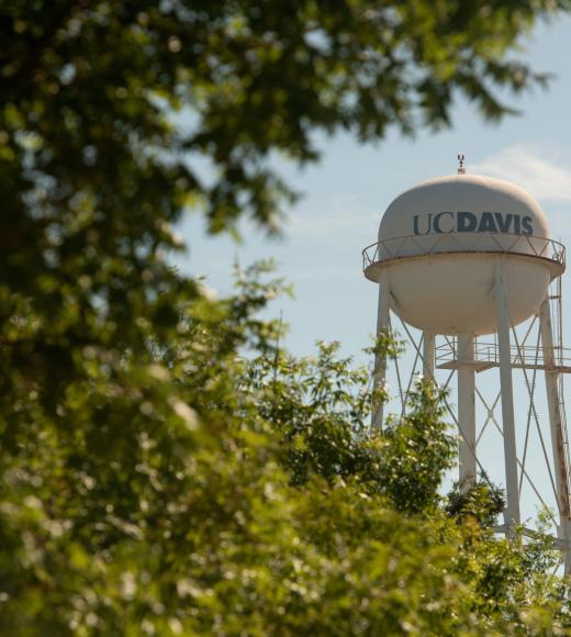 the UC Davis water tower